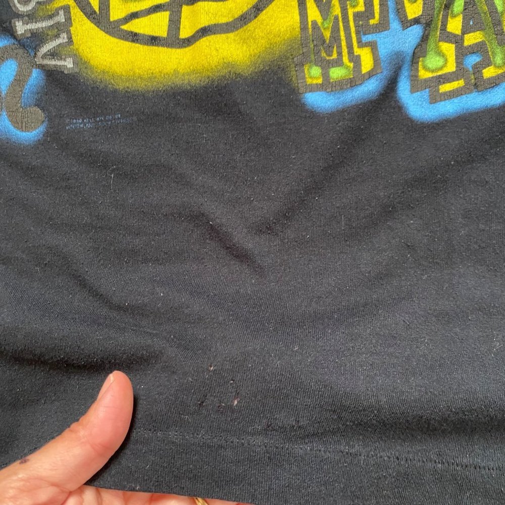 Vtg Bell Biv Devoe Tee Shirt Concert Tour 80s 90s Hip Hop Soul Rap R&B Missprint - Picture 6 of 12
